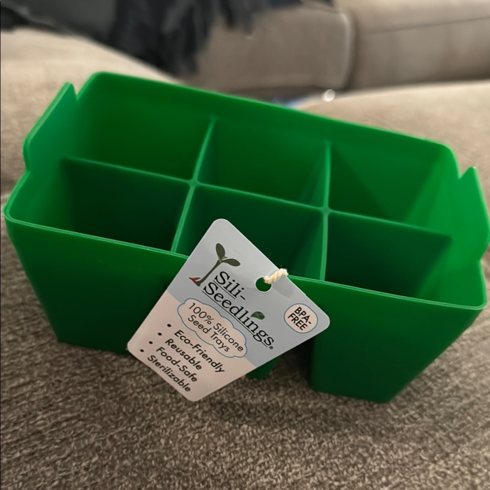 Set of 6 Silicone Seedling Trays Seed Starter